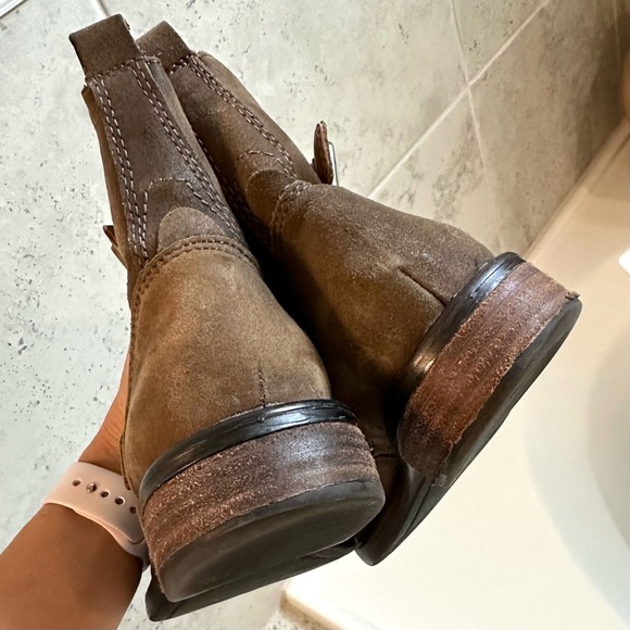 Lucky Brand Brown Ankle Boots with Buckles - Picture 5 of 8